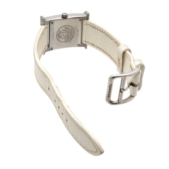 HERMES H Watch HH1 210 White Shell Dial 12P Diamond Quartz 90279684 - Picture 5 of 8